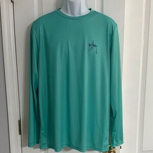 Guy Harvey Aqua Long Sleeve Fishing Shirt